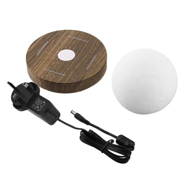 Magnetic Levitating 3D Moon Lamp 360 rotated Wooden Base 10cm Night Lamp Floating Romantic Light Home Decoration for Bedroom