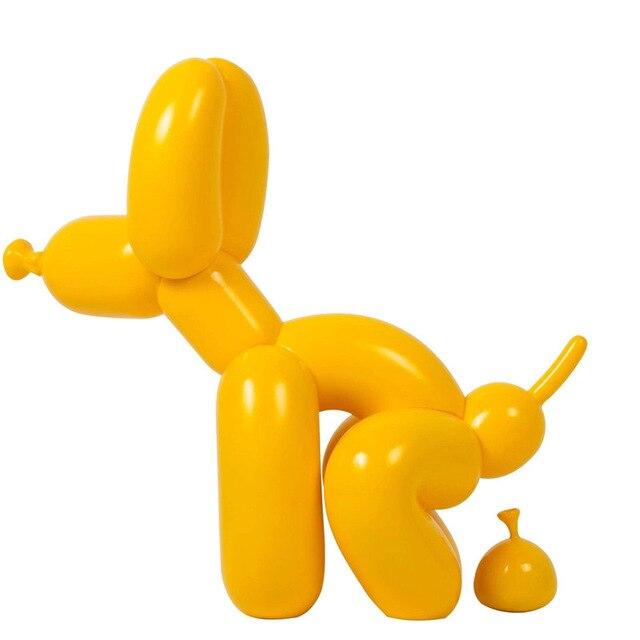 New Pooping Dog Figure Art Figurine Resin Craft Abstract Art Dog Statue Home Decor Art Sculpture  Valentine's Day Gift A734